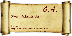 Ober Adelinda névjegykártya